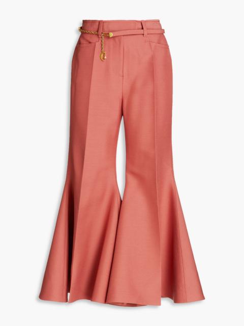 Zimmermann Cropped wool-blend flared pants