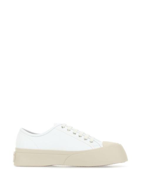 MARNI White Leather Pablo Sneakers