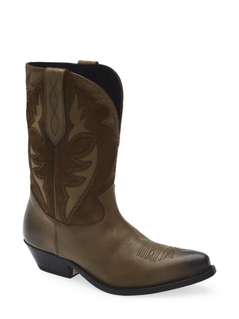 Golden Goose Golden Goose Wish Star Short Western Boot in Kaki at Nordstrom
