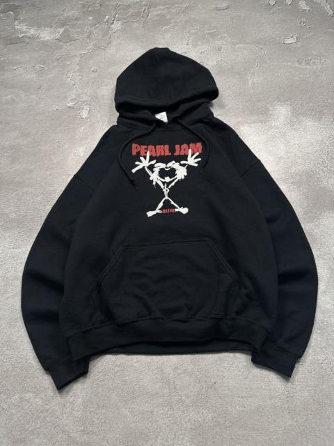 Other Designers Band Tees - Vintage 90s Pearl Jam Alive Rock Band Tour Song Hoodie