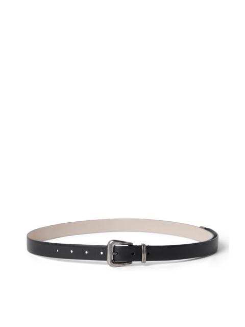 Brunello Cucinelli Brunello Cucinelli Vachetta belt with monili in Black at Nordstrom