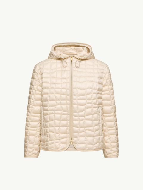 Moncler Eglantier Hooded Geometric-Quilted Short Down Jacket