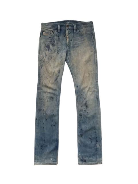 Diesel DIESEL THANAZ 0072L SKINNY FIT DISTRESSED JEANS