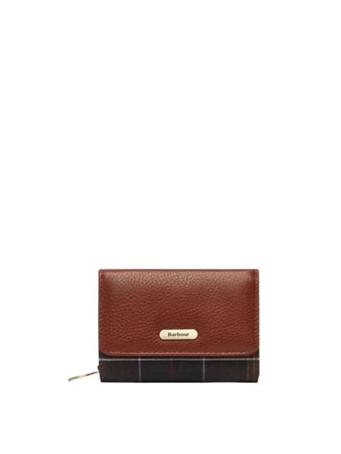 Barbour Leather and fabric wallet