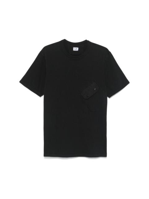 logo-embroidered T-shirt