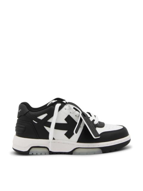 Off-White black and white leather out of office sneakers