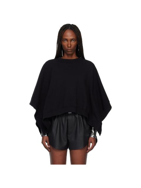 MM6 Maison Margiela Black Unbrushed Jersey Sweatshirt