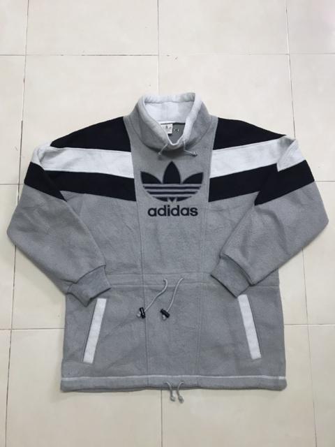 adidas VINTAGE ADIDAS BIG LOGO SHERPA