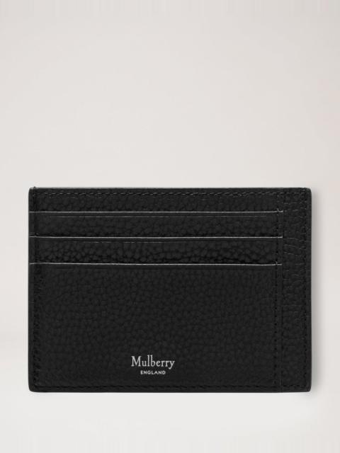 Mulberry Card Holder Black Small Classic Grain