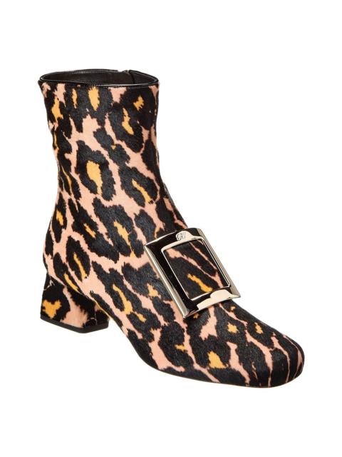 Roger Vivier Roger Vivier Logo Plaque Piping Haircalf Bootie