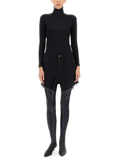 Balenciaga Women Mini Cut-Up Skirt