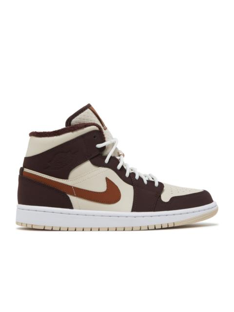 Jordan WMNS JORDAN 1 MID SE 'CREAM DARK CHOCOLATE'
