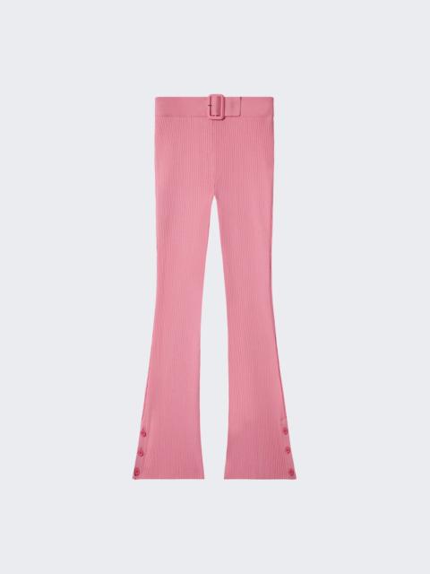 courrèges Capri Rib Knit Pants Party Pink