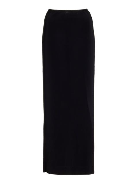ÉTERNE Emma Jersey Maxi Skirt black
