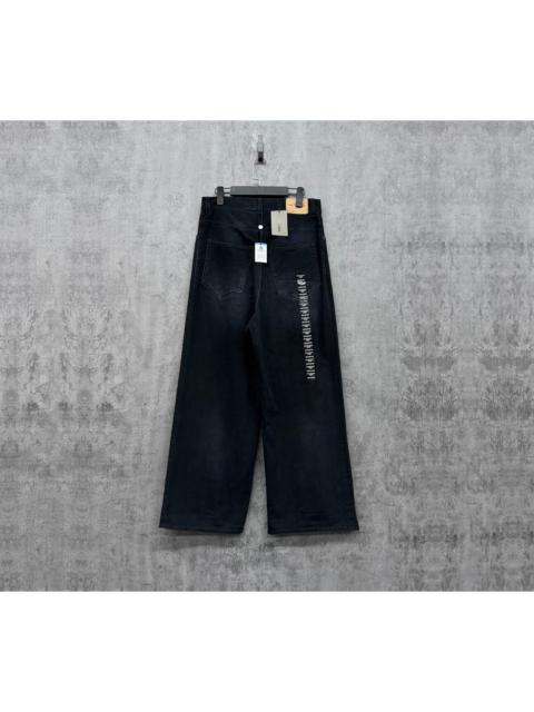 BALENCIAGA Balenciaga Distressed Denim Jeans with Logo Patch