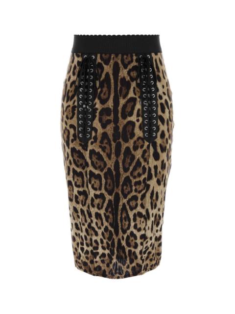 Dolce & Gabbana Dolce & Gabbana Women Printed Jacquard Skirt