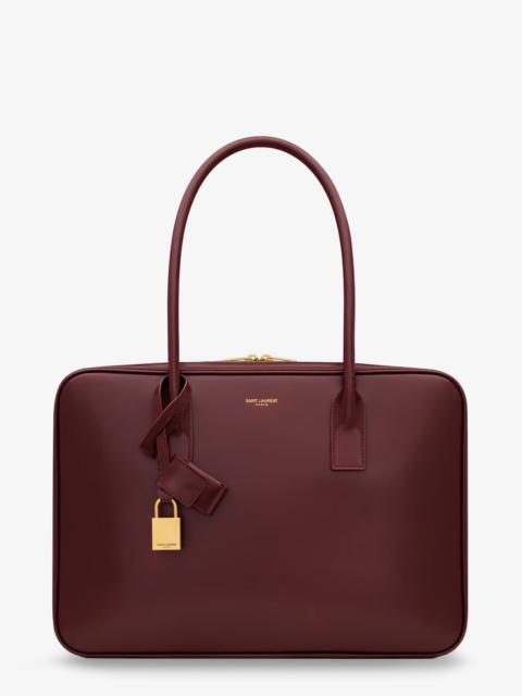 SAINT LAURENT Saint Laurent Sac De Jour In Box Leather Handbag With Metal Lock Detail