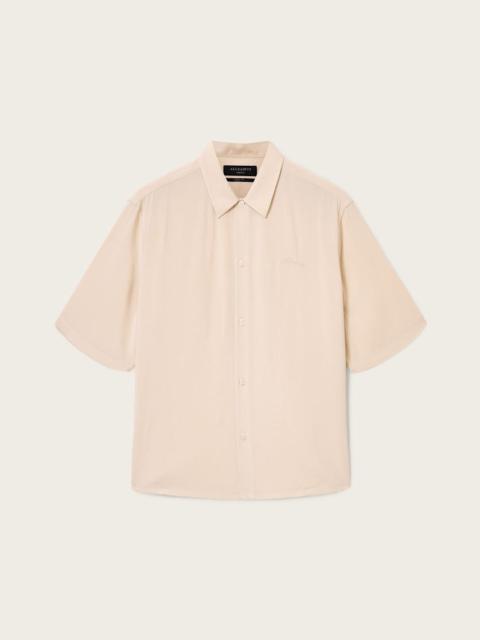 ALLSAINTS BARON EMBROIDERED BOXY SHIRT