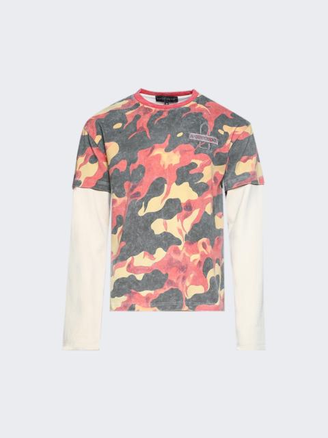 WHO DECIDES WAR Flame Camo Double Jersey Multi