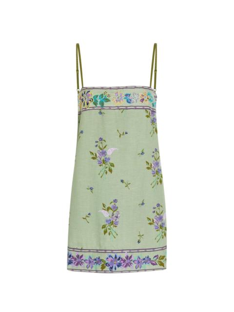 alonna cotton floral mini dress Alonna Blooming Floral Mini Dress Lemon Spritz / S