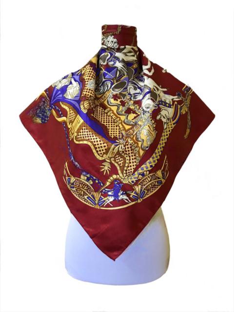 Italian Designers - Baroque Horse Design Inspired by Hermes Silk Scarf