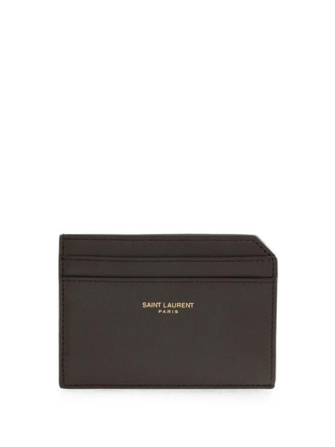 SAINT LAURENT Saint Laurent Men Saint Laurent Paris Open Card Case In Two-Tone Smooth Leather