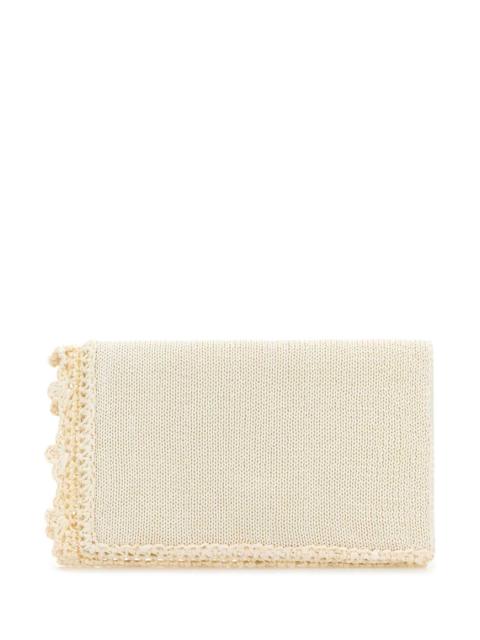 Other Designers Jw Anderson Women Ivory Crochet Clutch