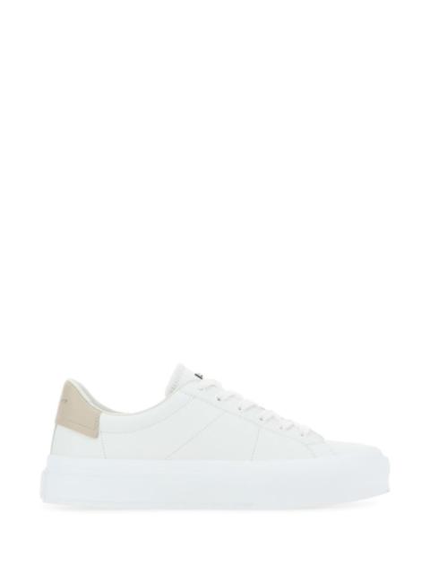Givenchy Woman White Leather City Sport Sneakers