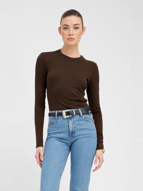 SPRWMN AMERICANO COTTON LONG SLEEVE BABY TEE