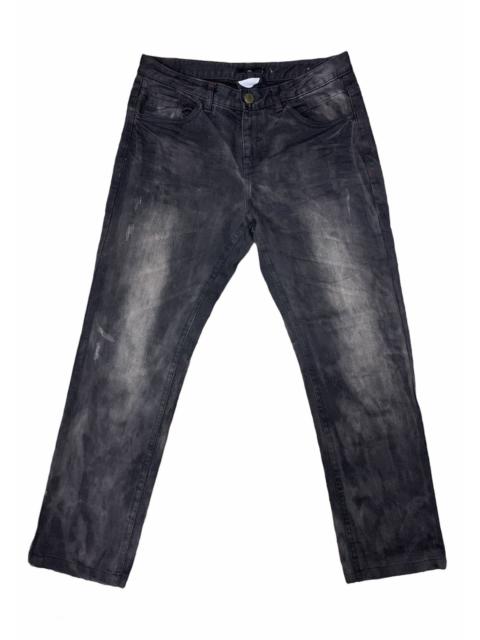 Other Designers Designer - UGIZ Jeans Distressed Black Denim
