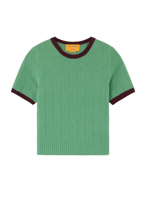 GUEST IN RESIDENCE Rib Ringer Tee in Highland Fig