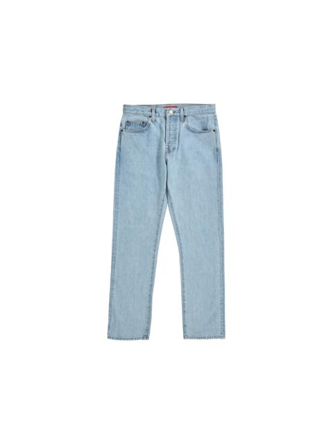 Supreme Supreme Stone Washed Slim Jean Blue