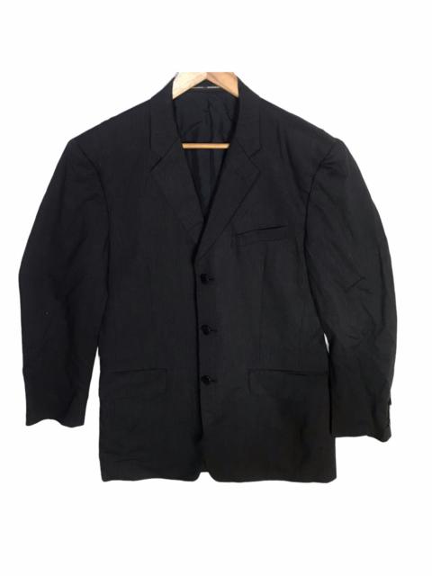 Gaultier homme objet stripes black wool blazer