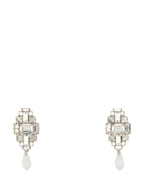 Alessandra Rich Alessandra Rich Women Crystal Earrings With Clear Drop