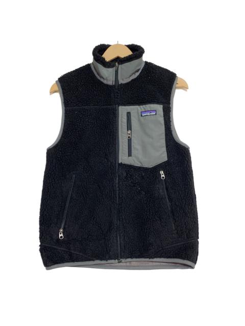 Patagonia Vest Jacket Fleece Black 3 Pocket