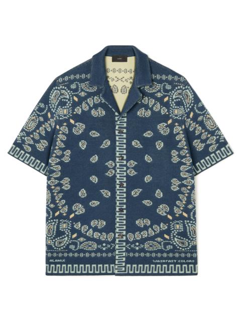 Alanui Cotton Piquet Bandana Shirt