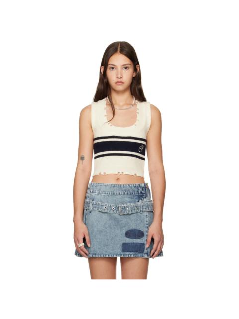 Ambush Off-White Destroyed Rib Round Neck Vest