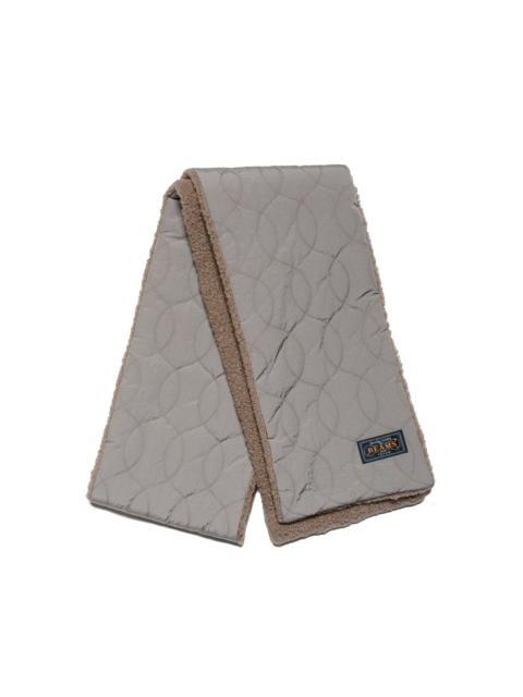 BEAMS PLUS Muffler Boa Quilt Khaki