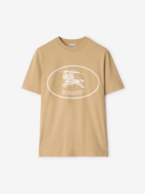 Burberry Knight Stamp Cotton T-shirt
