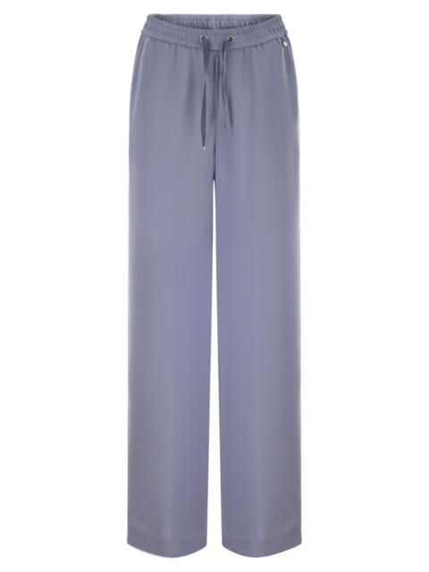Herno Herno Women Flowing Wide-Leg Trousers With Drawstring