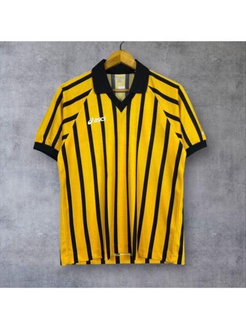 Asics Vintage 90s Asics Stripes V neck collared