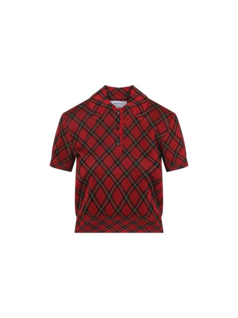 Alexander McQueen Alexander Mcqueen Microcheck Polo Women