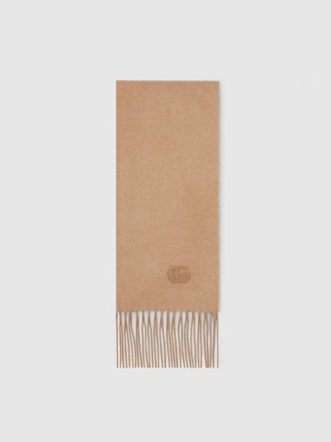 GUCCI Cashmere scarf with patch