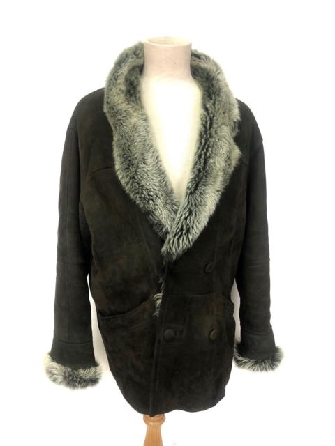 Other Designers Sheepskin Coat - Real leather heavy coat Mink Fur
