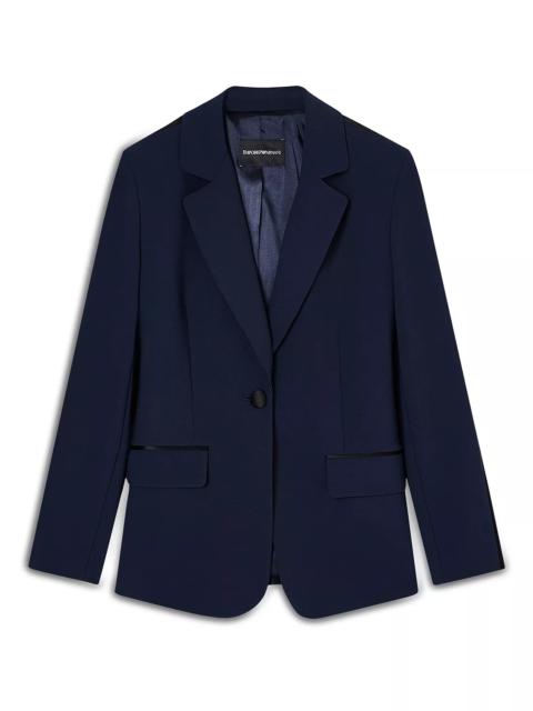 EMPORIO ARMANI Satin Trim Blazer