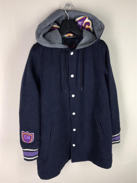 Other Designers Japanese Brand - X-Girl Long Coat Buttons Winter Jacket Zipper Hoodie