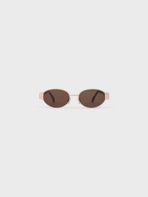 CELINE Triomphe Metal 01 Sunglasses in Metal