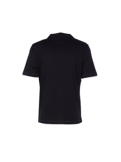 Brunello Cucinelli Brunello Cucinelli Men Faux Layering And Logo T-Shirt