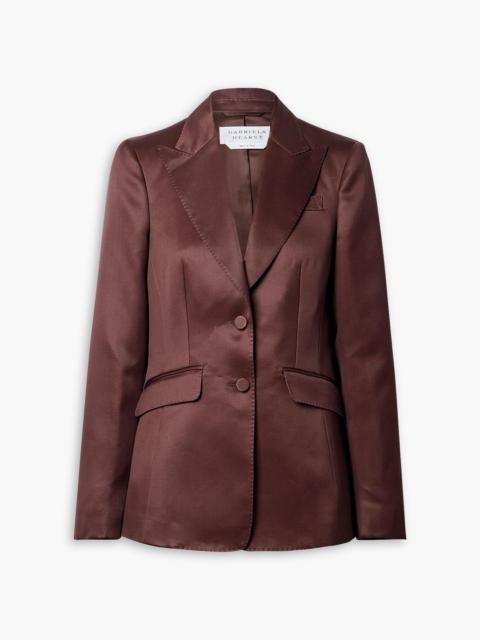 GABRIELA HEARST Serge organic wool and silk-blend blazer