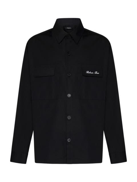 Overshirt With Logo Embroidery